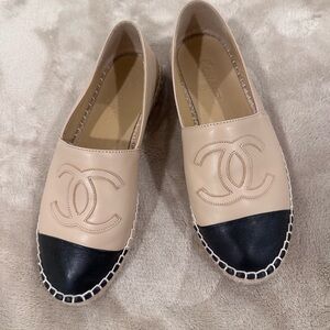 chanel lambskin espadrilles